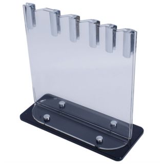 Steel Plastic Wood Kitchen Knives 5 Pcs Block Set Knife