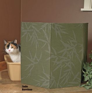 New Kitty Litter Screen Litter Box Privacy Screen Java Bamboo in Color