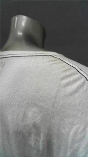 Kinetix Mens 2XL White Cotton Basic T Shirt Tee Long Sleeve Solid