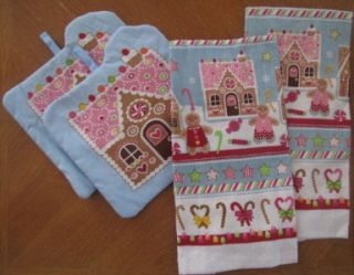 Holiday Kitchen Towel Oven Mitt and Pot Holder Sets 4 Design Choice