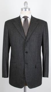 New $6000 KITON Gray Suit 43 53