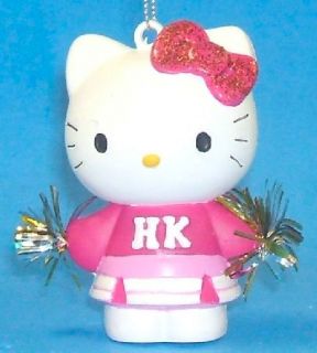 Hello Kitty Cheerleader Cheer Leader Christmas Ornament New Holiday
