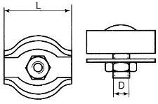 10 Drahtseilklemmen 8mm Simplex Seilklemme Top Qualität