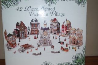 Kirkland Signature 42 Piece Lighted Victorian Christmas Village