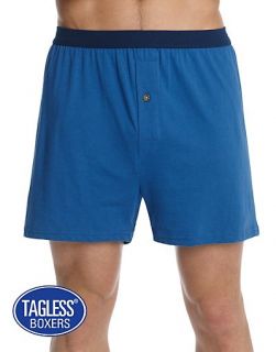 Hanes Mens Tagless® Knit Boxers with Comfortsoft® Waistband 3 Pack