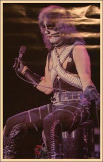 Kiss Original Peter Criss 1977 Love Gun Aucoin Poster