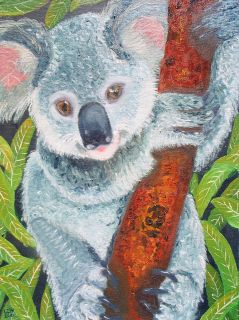 KOALA IS FROM AUSTRALIA , ACTUALLY IS IN EXTINCTION. WE HAVE TO