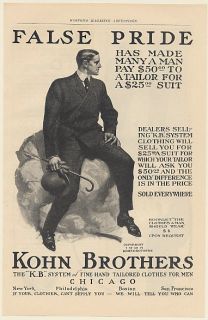 1905 Kohn Brothers Man Suit KB System Fine Hand Tailored Clothes Men