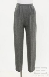 St John Signature Grey Knit Pants Size 6