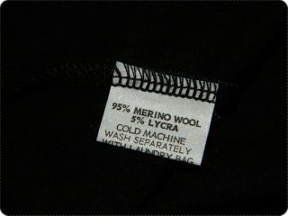 Kondo Tricot Australia Womens Black Merino Wool Skirt Sz 14 RRP$300