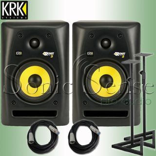 KRK rp5 G2 Studio Monitors Speakers Free Stands RP 5 G2 Rokit Extended