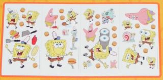 Spongebob Krabby Patty Wall Appliques or Faces Border