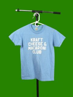 Vintage 80s Kraft Cheese Macaroni Club Screen Stars T Shirt Youth S