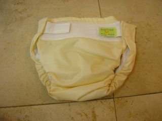 Kushies AIO Sized Infant 10 22lbs Cloth Diapers Yellow Used