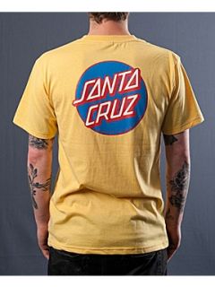 Santa Cruz Classic dot t shirt Yellow   