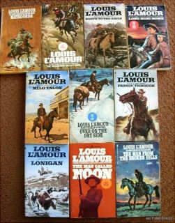 Louis LAmour Lamour 69 Western PB Book Lot Sacketts Cassidy Riders