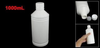 Laboratory Chemical Storage Case Clear White Plastic Bottle 1000ml