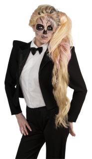 Lady Gaga Born This Way Long Side Ponytail Costume Wig Adult
