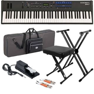Kurzweil SP4 7 76 Key Digital Stage Piano Stage Essentials Bundle