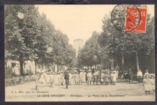 France Postcard La Cote DArgent   Hendaye   La Place De La Republique