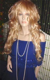 Vintage Sexy Blue Lacy Collar Asymmetric Mexican Gypsy Peasant