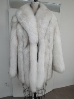 Blue Fox Fur Coat LaBelle Fine Furs Valued at $1500 s M