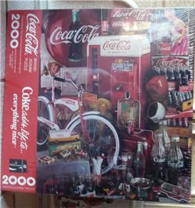 COCA COLA Coke Springbok 2000 Piece Puzzle Jigsaw Hallmark, STILL