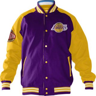 Los Angeles Lakers Purple Snap Front Varsity Reversible Jacket