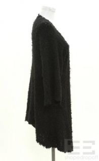 Agence Black Open Front Cardigan Sweater