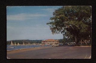 1955 Lake Shore Drive Park Municipal Recreation Building Old Cars Lake