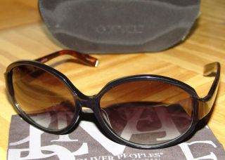 Oliver Peoples Ladora Black Plastic Sunglasses New