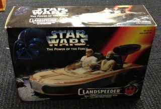 Wars The Power of The Force Landspeeder Vehicle Unopened in Box