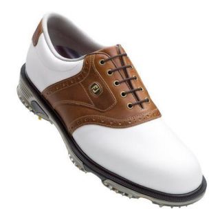 Limited Mens DryJoy Tour Golf Shoes #53733   White/Bomber Taupe   9 M