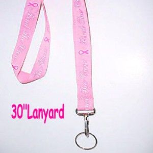 Pink Ribbon Lanyards Breast Cancer Awareness R14 Nice