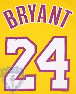 La Lakers T Shirt Jersey Kobe Bryant 24 Los Angeles Tee Top XXL