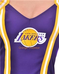 knee socks. Licensed NBA Lakers Costume Outfit by Leg Avenue