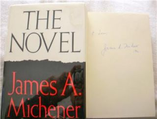 James A Michener Signed Dated 1st Edition The Novel
