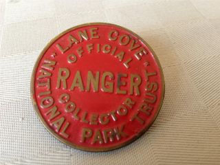 RARE Vintage Lane Cove National Park Rangers Badge