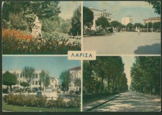 Postcard showing different views of Larisa. The photographer is