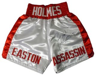 Larry Holmes  Assasin Signed Autographed Boxing Trunks JSA H49022