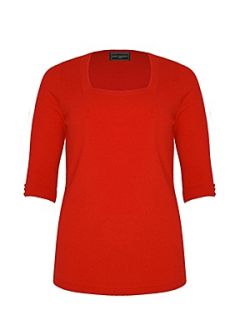 Ann Harvey Red soft touch square neck jumper Red   