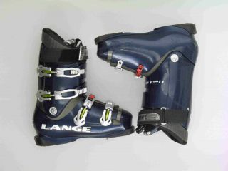 Used Lange Fluid 80 Blue Ski Boots Mens Size 9 5
