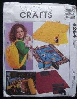 2003 McCalls Craft Pattern 4264 Fleece Blankets