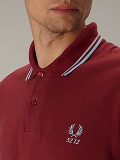 Fred Perry Twin tipped 60 year anniversary polo shirt Maroon   House