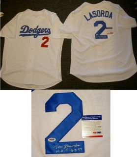 Tommy Lasorda Autograph Signed Baseball Jersey PSA DNA