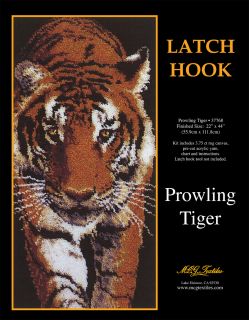 Prowling Tiger Latch Hook Kit 22x44 37768