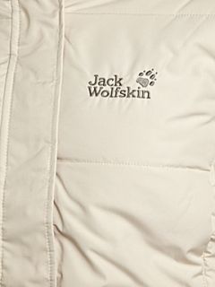 Jack Wolfskin Iceguard long padded jacket White   