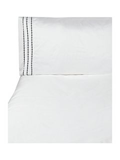Hotel Collection Pearl embroidery bed linen in pewter   House of