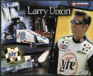 Larry Dixon Miller Lite Don Prudhomme Racing Top Fuel NHRA Print 2000