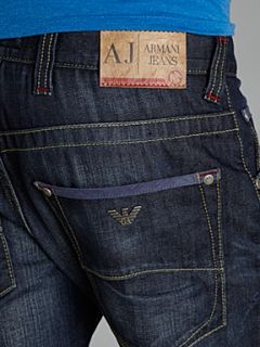 Armani Jeans J08 slim fit heavy wash jeans Denim Dark Wash   